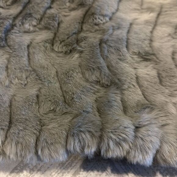 Mayoral Jeans Girls Grey Faux Fur Vest - Picture 5 of 7